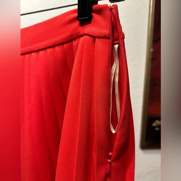 Kate Spade Coral Pleated Skirt Women's Size 4 - Picture 4 of 11
